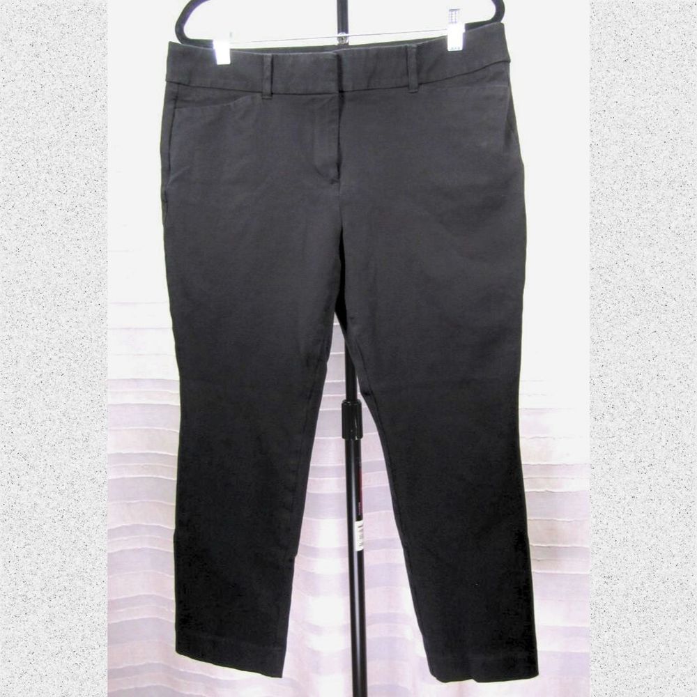 Black Anne Taylor Loft Outlet Modern Skinny Ankle Pant - 12P - Picture 2 of 10